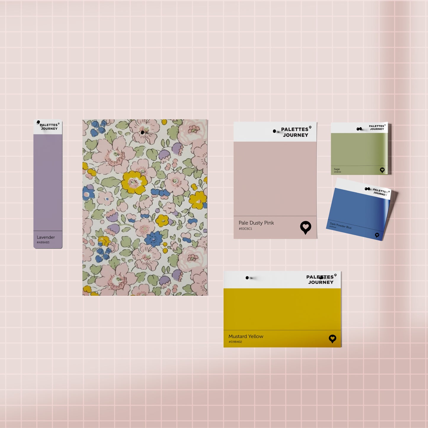 Scalloped Snap Clips | Liberty Betsy Golden Blush Whimsy