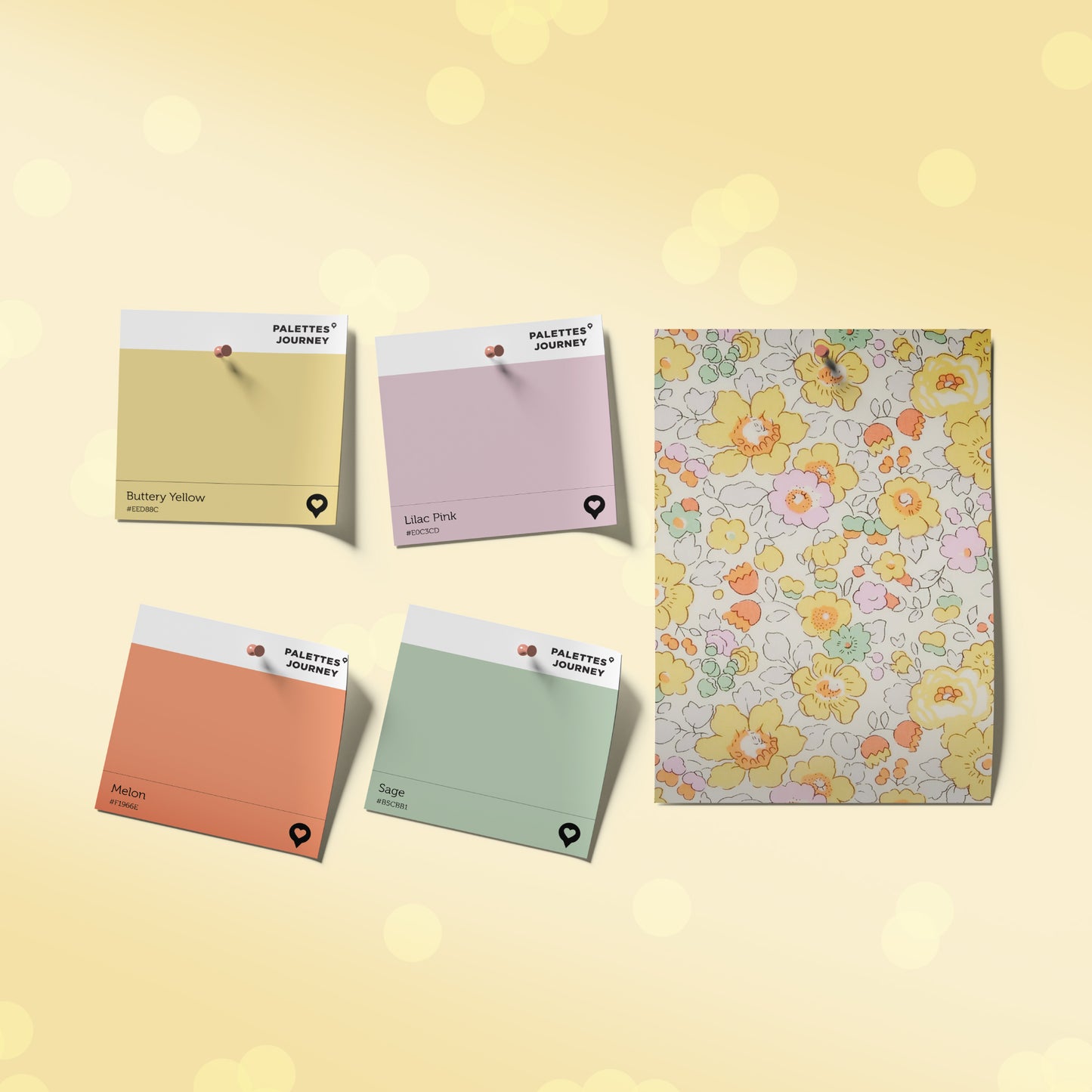 Scalloped Snap Clips | Liberty Betsy Sunshine Blush