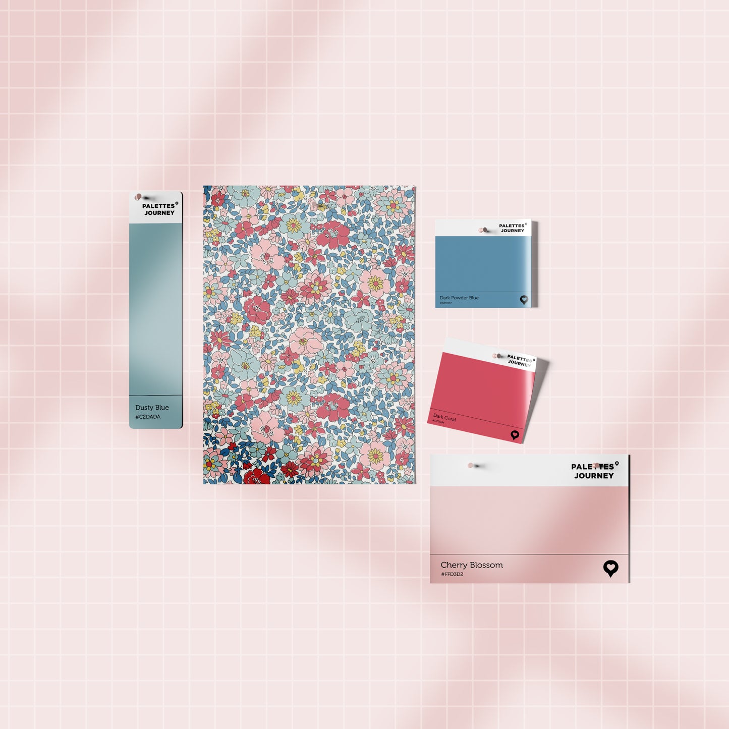 Flower Snap Clips | Liberty Blush Bubbles