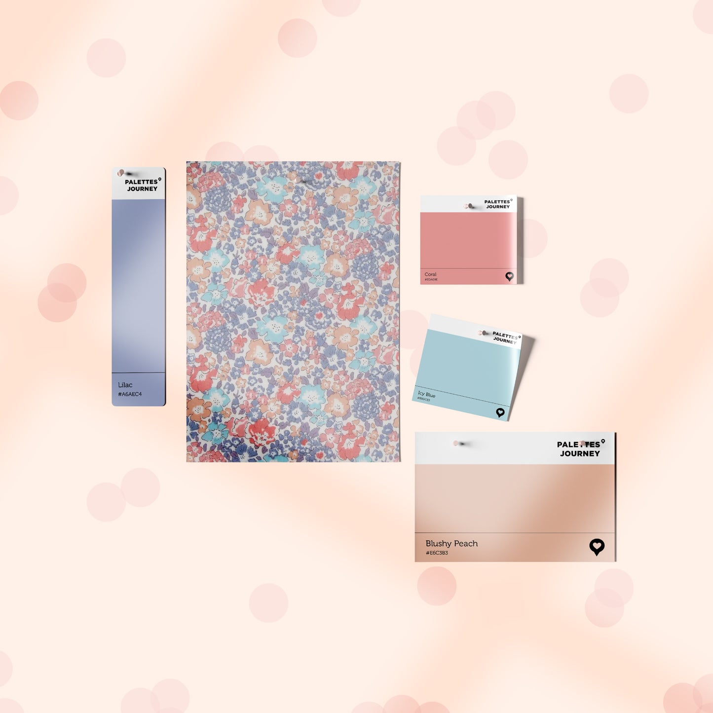 Scalloped Snap Clips | Liberty Michelle Peachy Lilac
