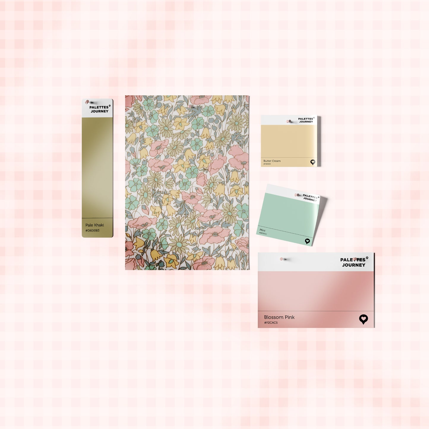 Scalloped Barrettes Clips | Liberty Poppy Bloomy Set