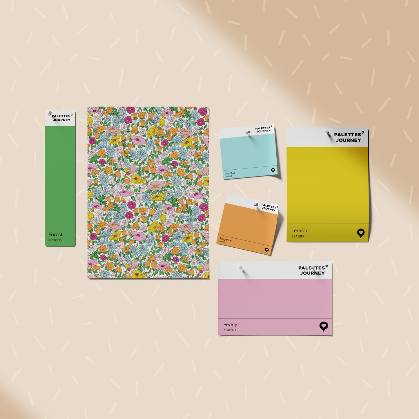 Flower Barrettes Clips | Liberty Poppy Citrus Blossom Set