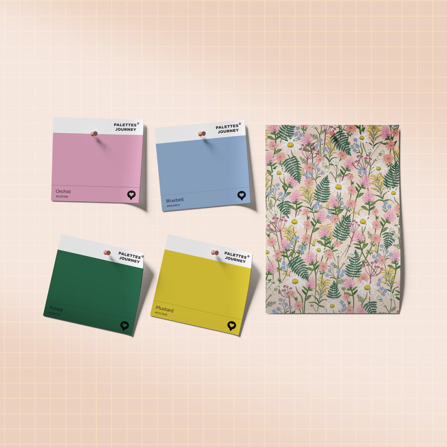 Scalloped Snap Clips | Rifle Paper Co. Blooming Daisy