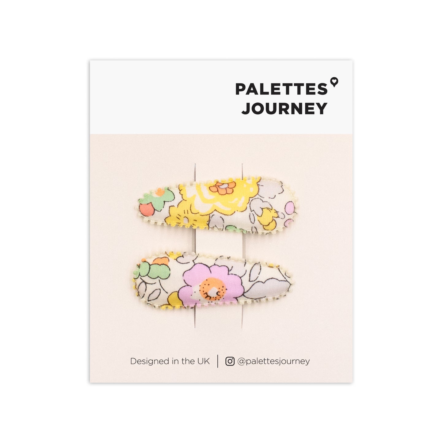 Scalloped Snap Clips | Liberty Betsy Sunshine Blush