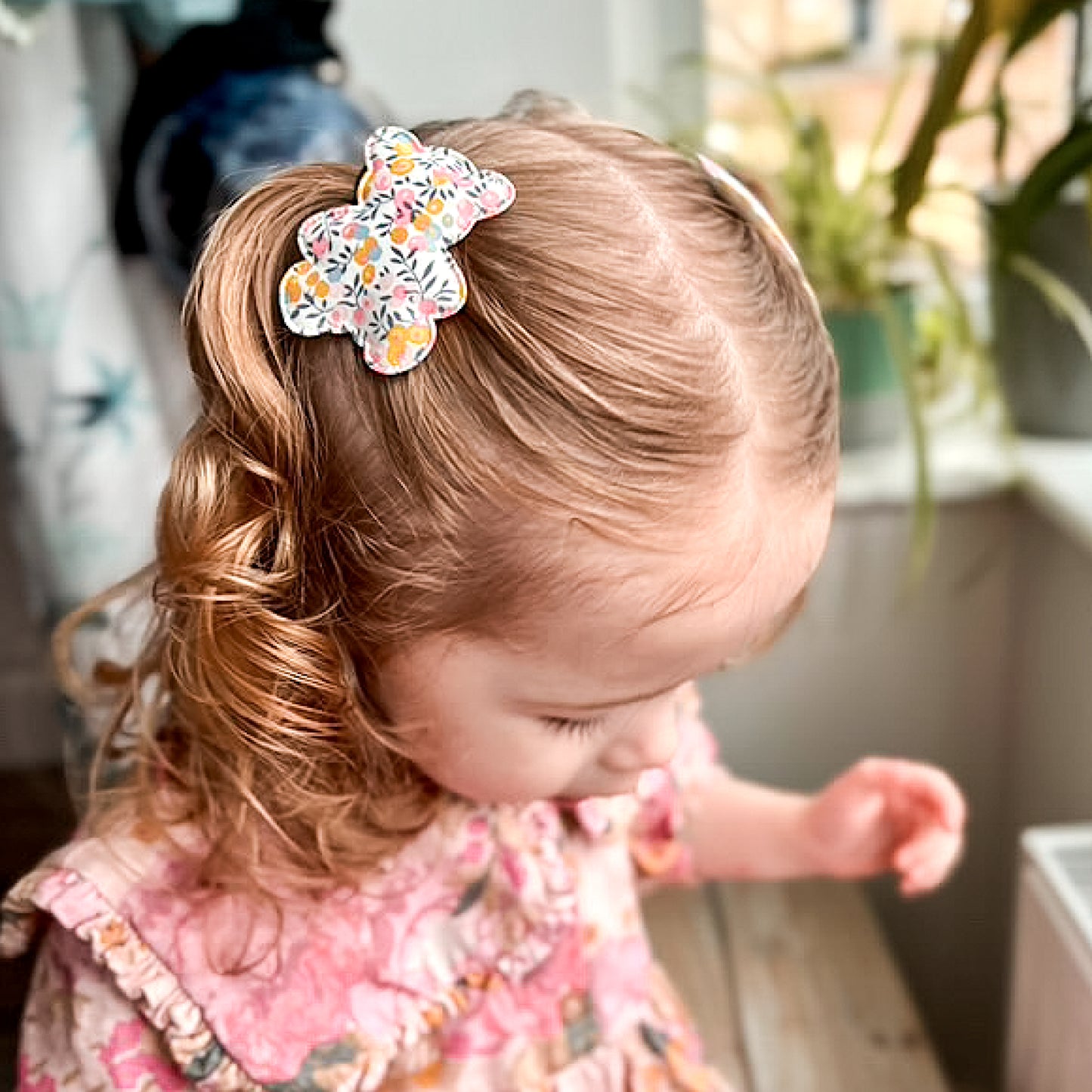 Bear Snap Clips | Liberty Wiltshire Pink Lemonade