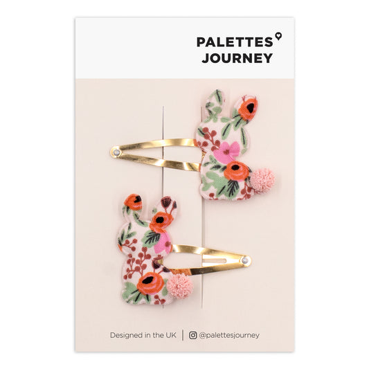 Bunny Snap Clips | Rifle Paper Co. Rosa Cherry Blush