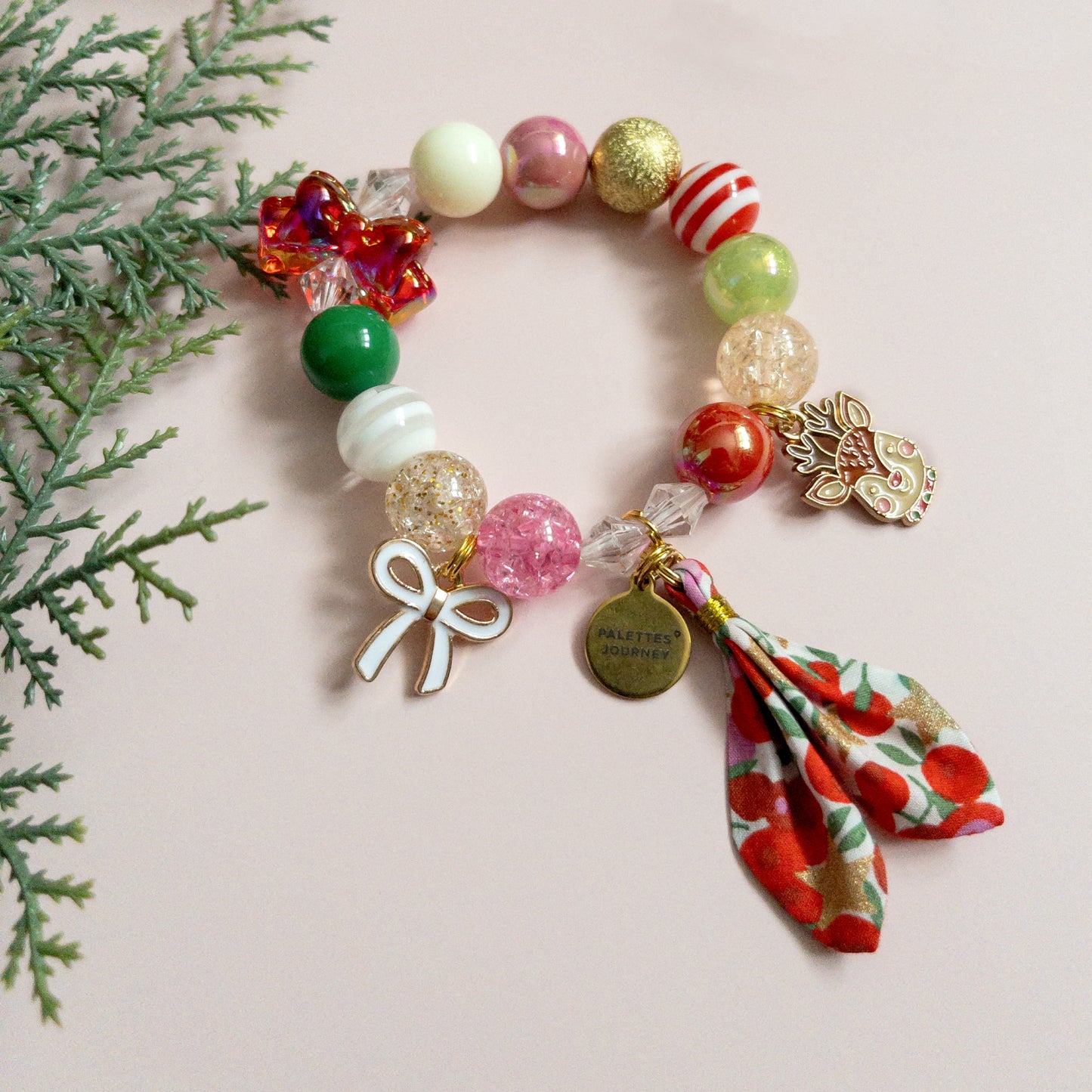 Christmas Bracelet | Liberty Wiltshire Star Red