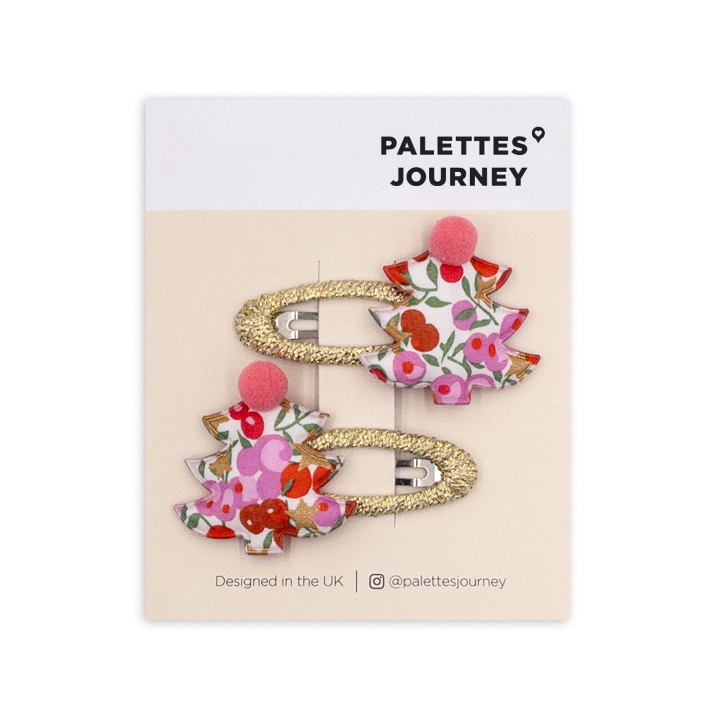 Christmas Tree Snap Clips | Liberty Wiltshire Star Red