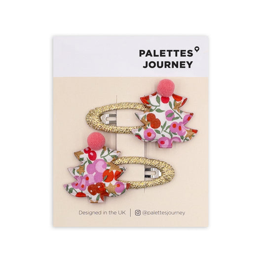 Christmas Tree Snap Clips | Liberty Wiltshire Star Red