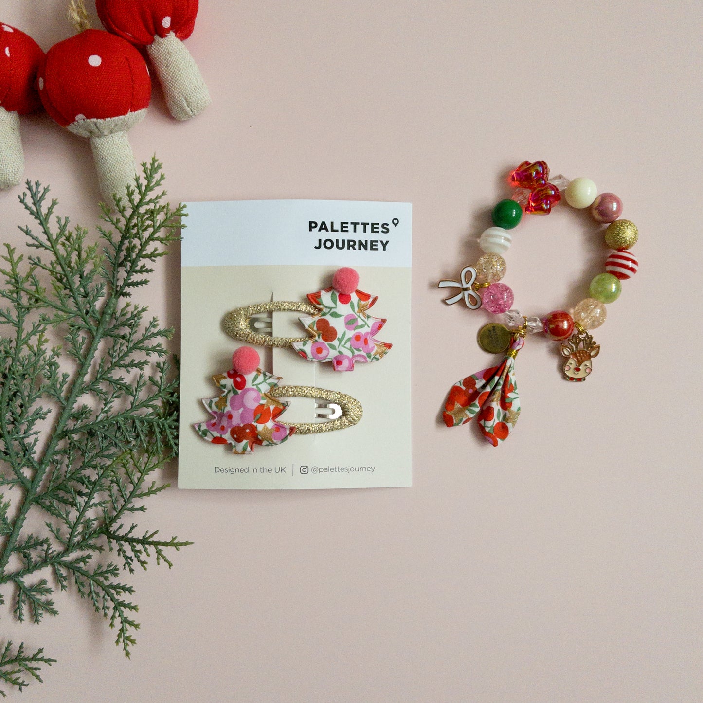 Christmas Bracelet | Liberty Wiltshire Star Red
