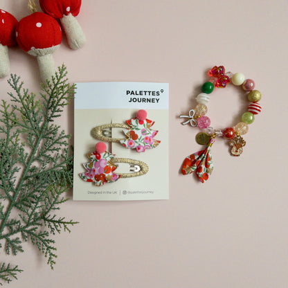 Christmas Bracelet | Liberty Wiltshire Star Red