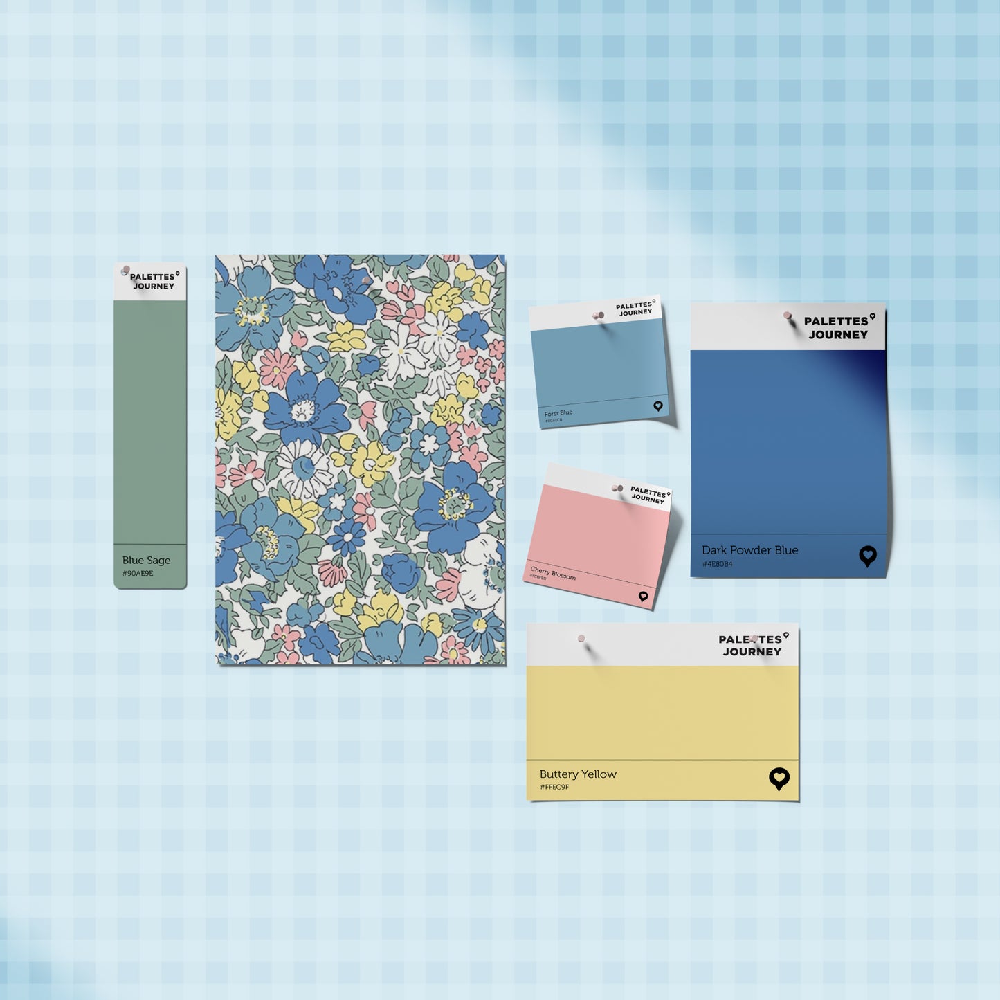 Bunny Snap Clips | Liberty Blossom Blue Garden