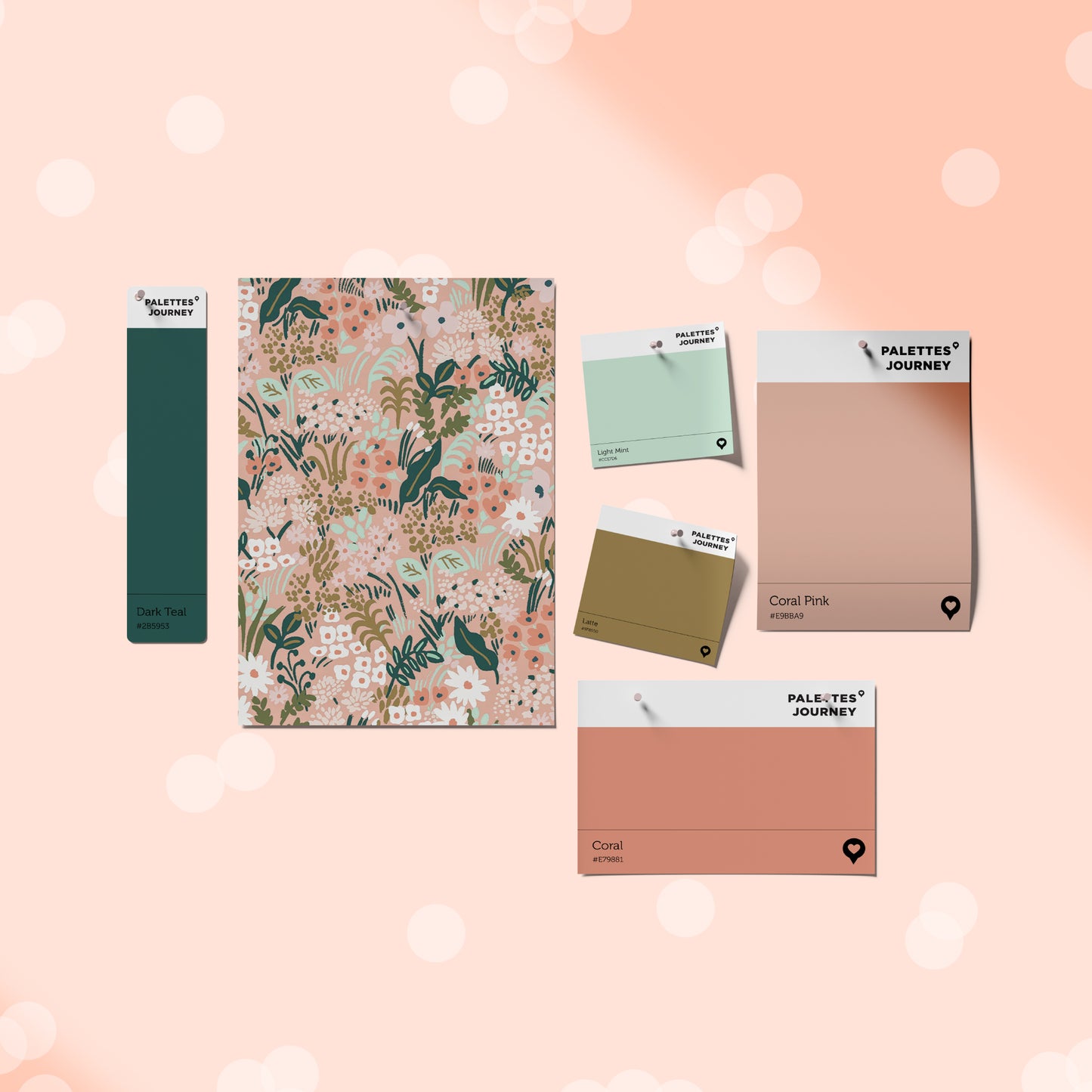 Flower Snap Clips | Rifle Paper Co. Creamy Peach Prairie