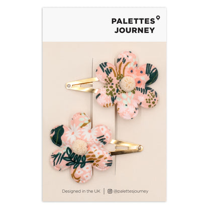 Flower Snap Clips | Rifle Paper Co. Creamy Peach Prairie
