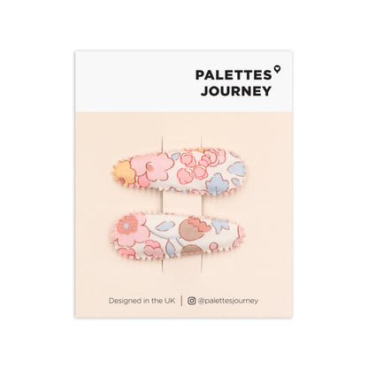 Scalloped Snap Clips | Liberty Betsy Blushy Pop