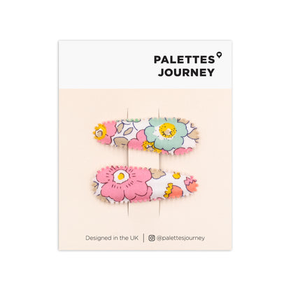 Scalloped Snap Clips | Liberty Betsy Pinky Mint