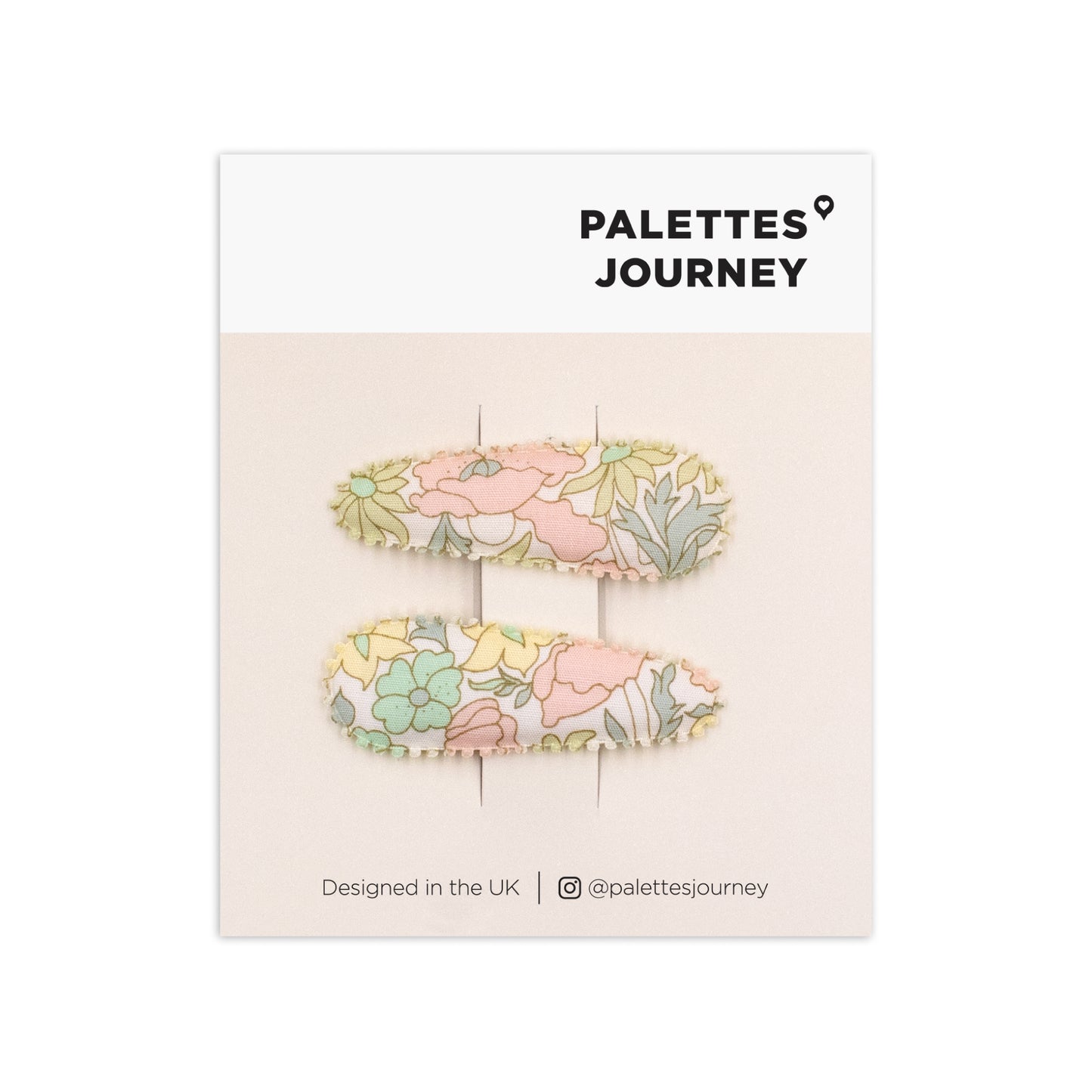 Scalloped Snap Clips | Liberty Poppy Bloomy