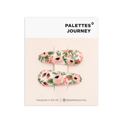 Scalloped Snap Clips | Rifle Paper Co. Rosa Blush Delight